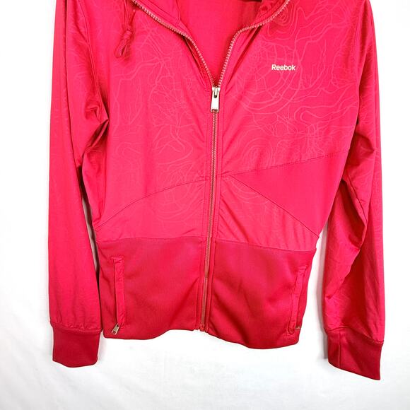 Reebok Pink Zip Up Athletic Jacket LG - Picture 6 of 7